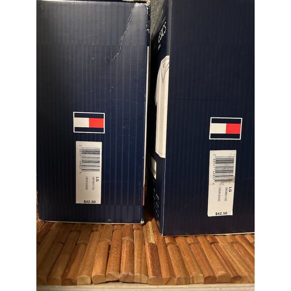 NEW Tommy Hilfiger Men's 3 Pack Crew Neck T-Shirts White Cotton Classics - Large - Picture 3 of 7